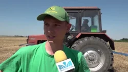 Árpát és búzát arattak a galambos diákok