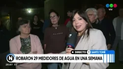Dos Rutas Neighborhood in Santo Tomé: 29 water meters stolen in one week