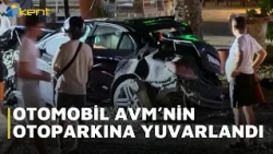 CAR TUMBLED INTO MALL PARKING LOT