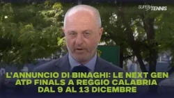 President Angelo Binaghi announces the Next Gen ATP Finals in Reggio Calabria