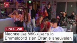 Nachtelijke WK-kijkers in Emmeloord zien Oranje sneuvelen tegen Marokko | Omroep Flevoland