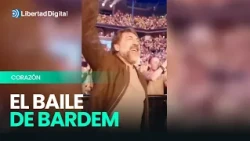 Javier Bardem goes wild at Shakira's concert