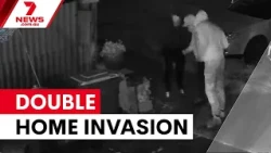 Masked gang allegedly stabs two in terrifying home invasion | 7NEWS