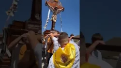 Procession of the Most Holy Crucifix and Saint Leo through the streets of the town of Longi