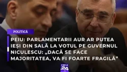 Peiu: Parlamentarii AUR ar putea ieși din sală la votul pe guvernul Niculescu