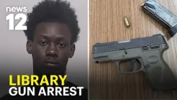 Loaded gun, high-capacity magazine found at library | 18-year-old arrested
