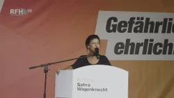 Sarah Wagenknecht in Halberstadt - The BSW fills the Halberstadt fish market - RFH aktuell