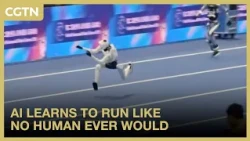 Watch AI learn to run like no human ever would | Tiangong Omni's 400m race #coolchina