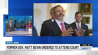 Former Ky. Gov. Matt Bevin ordered to attend next court hearing in person