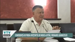 PRESS CONFERENCE HELD BY MIRCIA GUTĂU, MAYOR OF RÂMNICU VÂLCEA