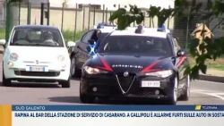 Robbery at the Casarano gas station bar. Car theft alarm in Gallipoli