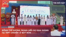 11:30 AM Mr. Hieu attends the opening ceremony of Le Quy Don Gifted High School