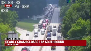 Driver killed in I-83 crash near work zone