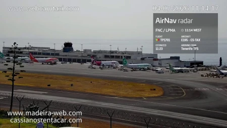 Live Planespotting at Madeira Airport from Cassiano's Snack Bar