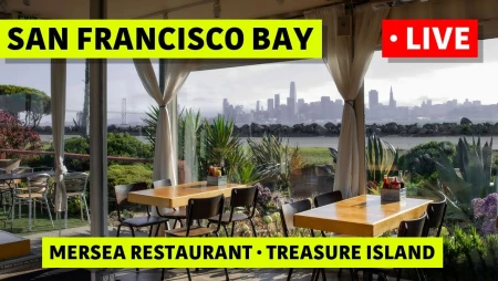 Mersea Restaurant Bay View: San Francisco Skyline and Golden Gate