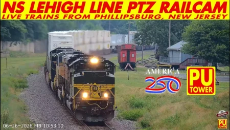 Railcam at NS Lehigh Line in Phillipsburg, New Jersey