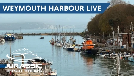 Weymouth Harbour at Jurassic Jet Ski Tours
