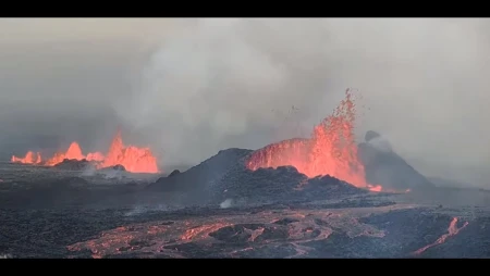 Iceland Volcano Eruption Live from Hagafell