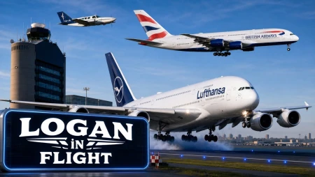 Live Plane Spotting at Boston Logan International Airport