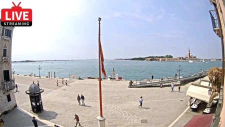 Live View of Bacino di San Marco from Via Garibaldi, Venice