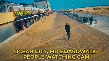 Ocean City Boardwalk - T-Shirt Factory View