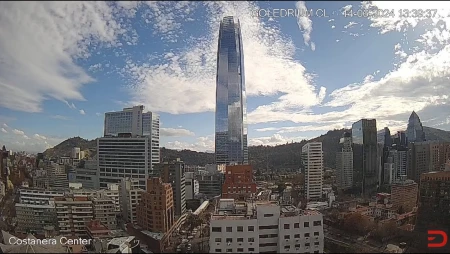 Santiago - Sanhattan - Costanera Center and Titanium Tower