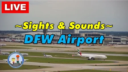 DFW Airport East Side Live with ATC