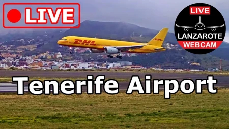Tenerife North Airport Live - Runway and Taxiway Views